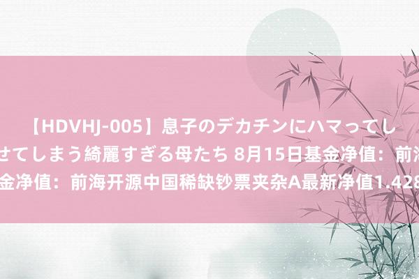 【HDVHJ-005】息子のデカチンにハマってしまい毎日のように挿入させてしまう綺麗すぎる母たち 8月15日基金净值：前海开源中国稀缺钞票夹杂A最新净值1.428，涨0.56%
