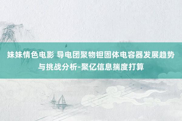 妹妹情色电影 导电团聚物钽固体电容器发展趋势与挑战分析-聚亿信息揣度打算
