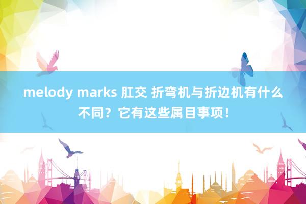 melody marks 肛交 折弯机与折边机有什么不同？它有这些属目事项！