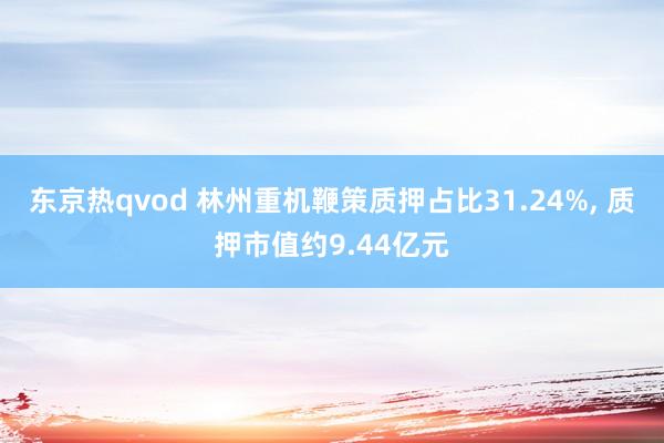东京热qvod 林州重机鞭策质押占比31.24%， 质押市值约9.44亿元