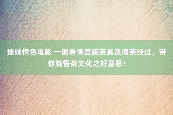 妹妹情色电影 一图看懂盖碗茶具及沏茶经过，带你晓悟茶文化之好意思！